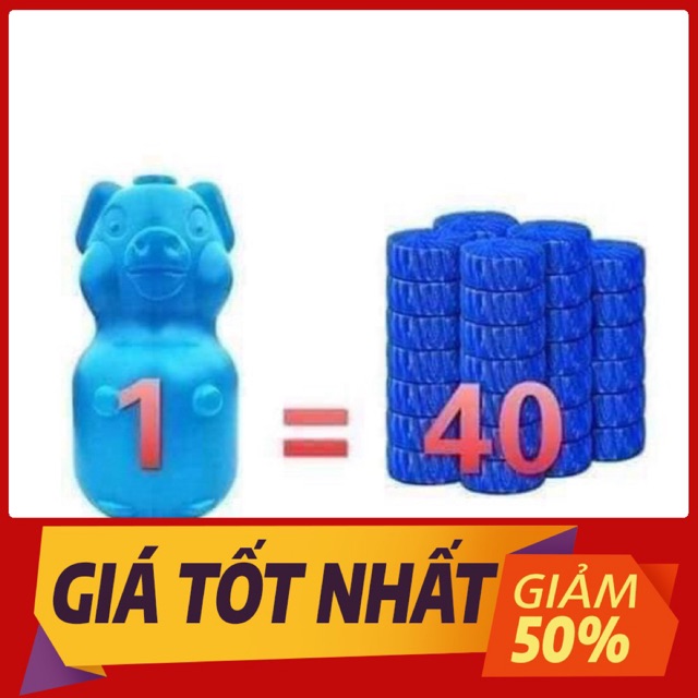 LỌ THẢ BỒN CẦU HÌNH LỢN ĐA NĂNG SIÊU SẠCH KHÁNG KHUẨN VÀ LOẠI BỎ VẾT BẨN