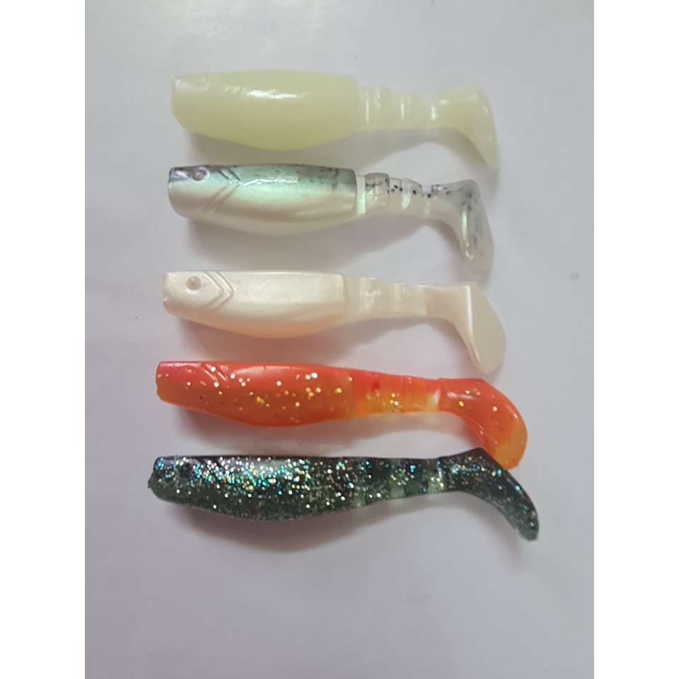 Mồi mềm câu lure Bassland LIVE IMPERESS BW102 ( 5con - 75mm) - Chuyên câu lóc , chẽm , mú ...