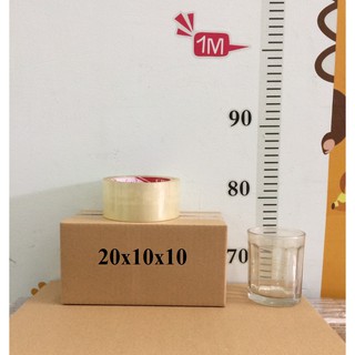 Bộ 50 hộp Carton KT (20 x 10 x 10) dùng đóng gói hàng