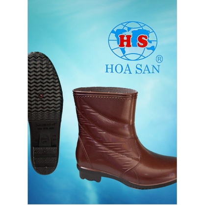 Ủng ngắn làm vườn Hoa San nhiều màu size 36-41, ung ngan lao dong Hoa San nhieu mau size 36-41 gia re
