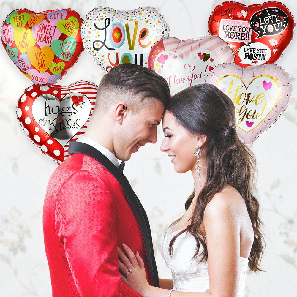 Set 1 Bong Bóng Lá Nhôm 18 Inch Trang Trí Tiệc Valentine