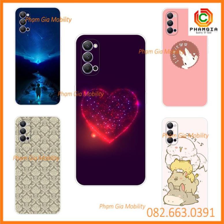 Ốp lưng Oppo Reno 4 in hình đẹp sắc nét