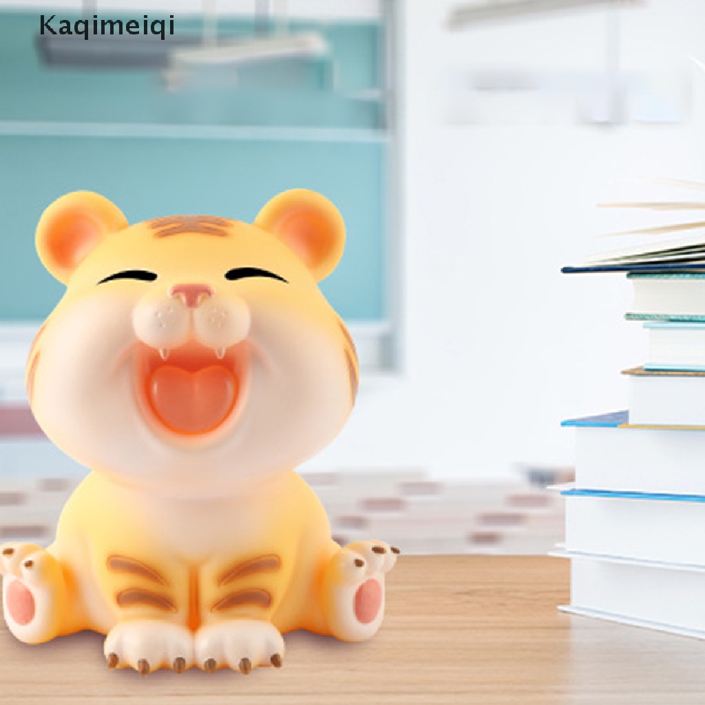 Ống heo tiết kiệm hình hổ hoạt hình sức chứa lớn tráng men làm quà tặng