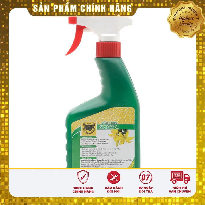 Phân bón lá đầu trâu SPRAY-1 đặc biệt cho lan nảy chồi - 500ml