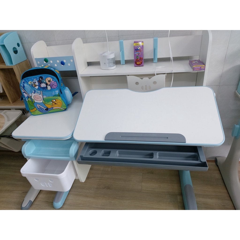 Bộ Bàn Ghế Chống Gù Chống Cận Học Sinh Cao Cấp HS-72 Xanh, Bé Trai