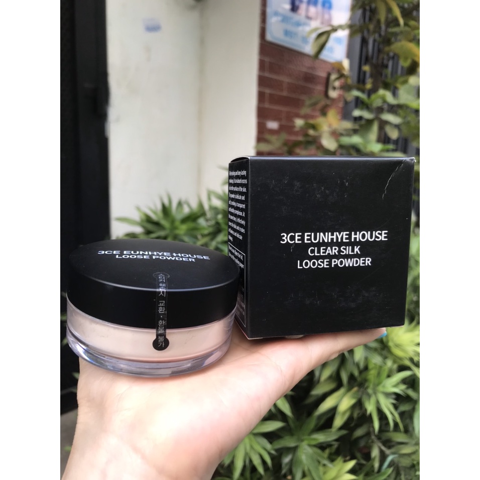 Phấn phủ bột 3CE EUNHYE HOUSE CLEAR SILK LOOSE POWDER chuẩn Hàn Quốc