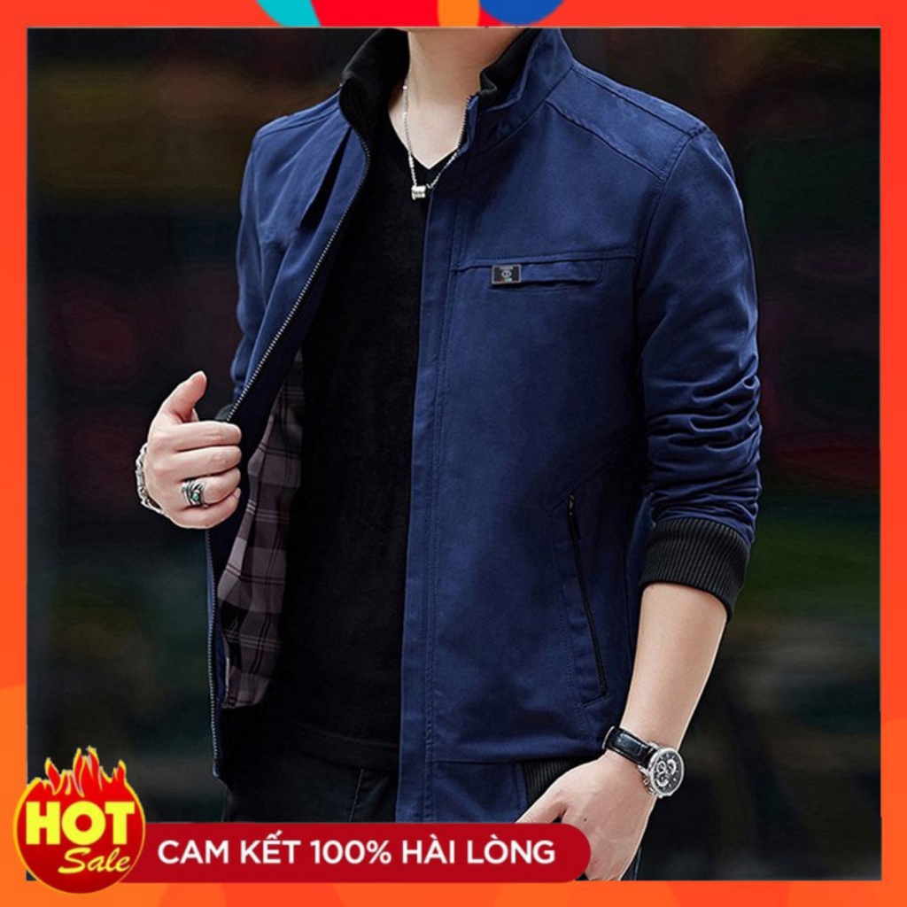 Áo khoác kaki nam CAO CẤP vải cotton dày không ra màu không xù lông loại áo khoác kaki