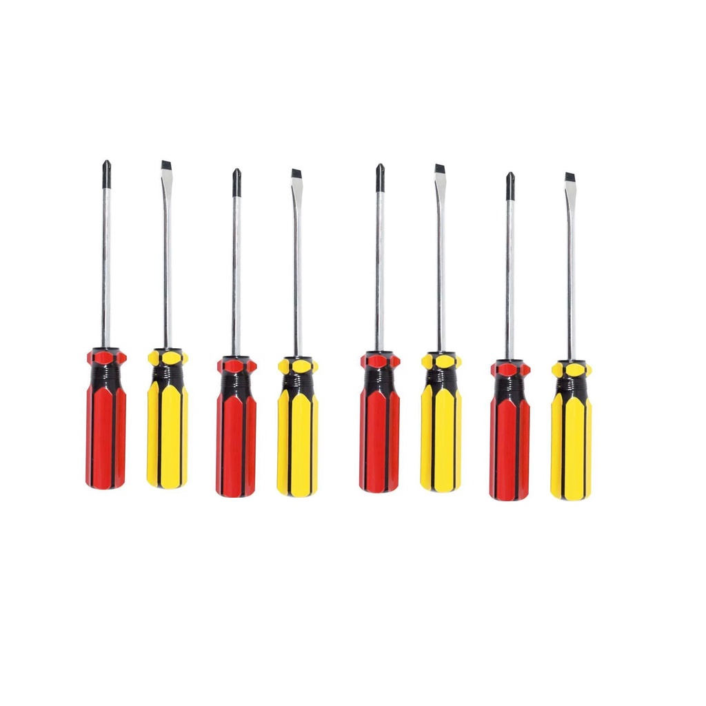 Daiso Tua Vít Screwdriver With Magnetic 2P Phillips Head1 100Mm Slotted Head5Mm 100Mm