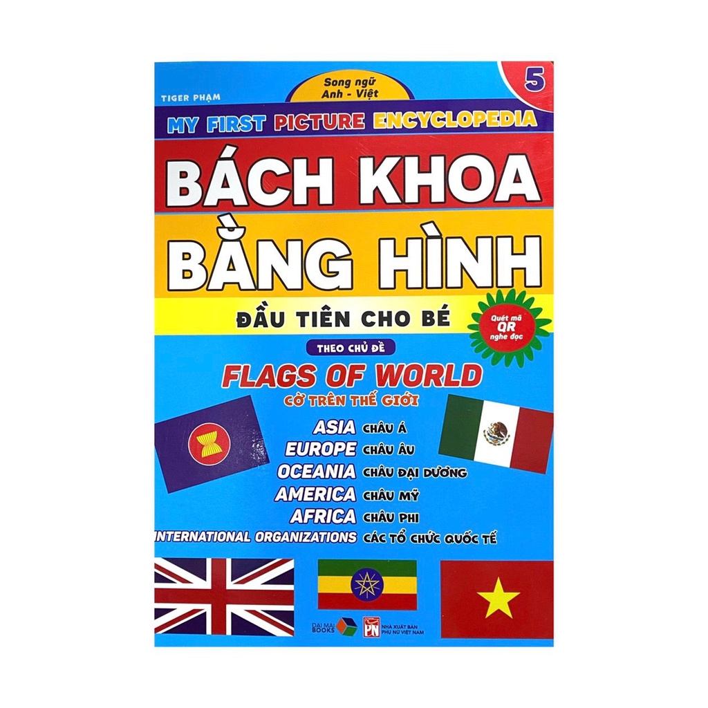 Sách - Bách Khoa Bằng Hình Đầu Tiên Cho Bé Theo Chủ Đề Quyển 5 - Song ngữ Anh Việt - Quét mã QR nghe đọc