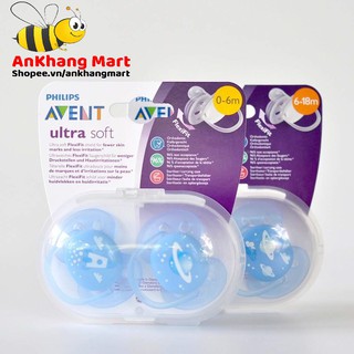 Ty ngậm SIÊU MỀM Avent cho bé từ 0-6, 6-18 tháng