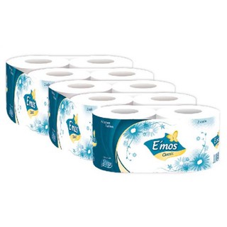 Giấy vệ sinh Emos lốc 10 cuộn