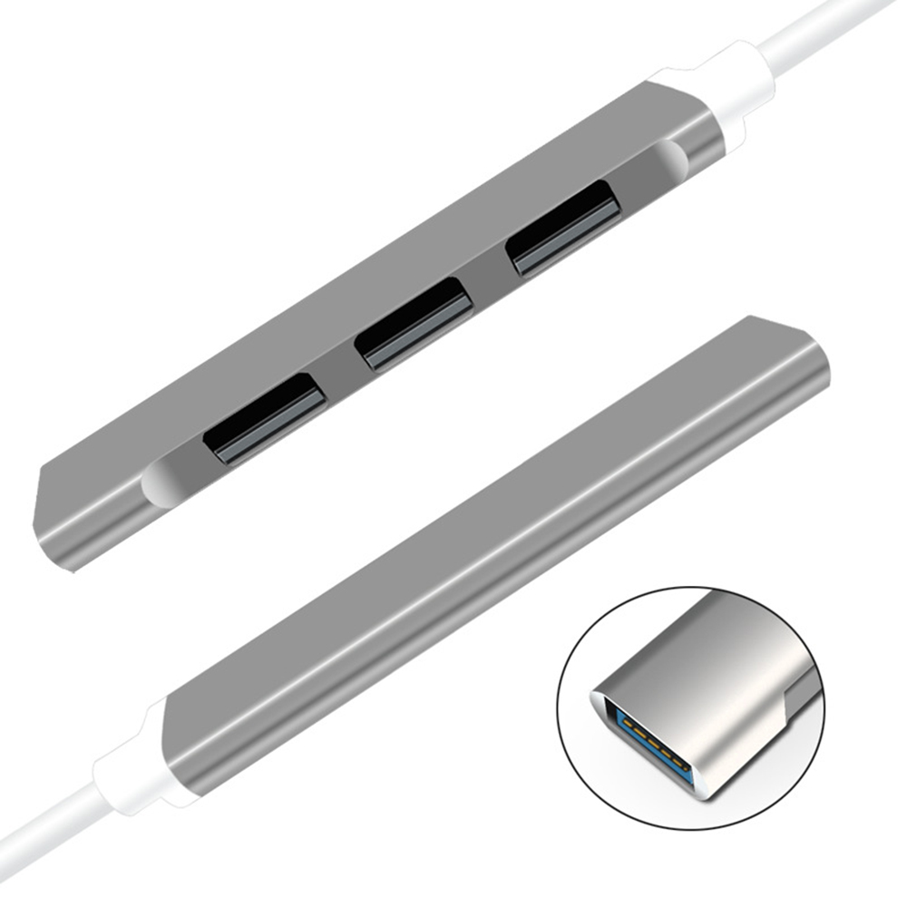 Bộ Chia 4 Cổng Usb 3.0 Bằng Hợp Kim Nhôm Otg Cho Macbook Pro 13 15