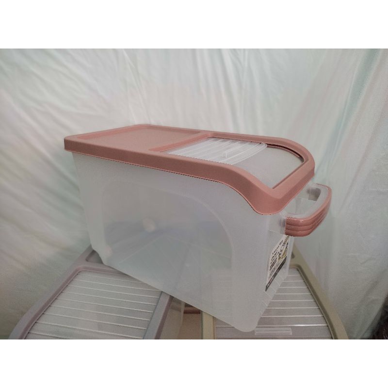 Thùng nhựa đựng gạo thông minh 10kg đa năng đựng ngũ cốc có bánh xe,thùng đựng gạo 15kg