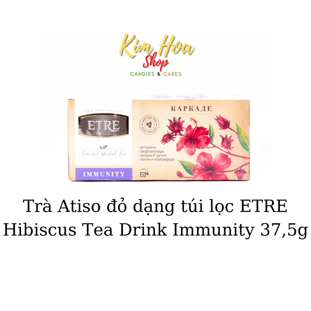 Trà túi lọc ETRE với các hương vị Hồng Trà & Trà Xanh & Trà Hoa Cúc & Trà Atiso đến từ NGA - MADE IN RUSIA