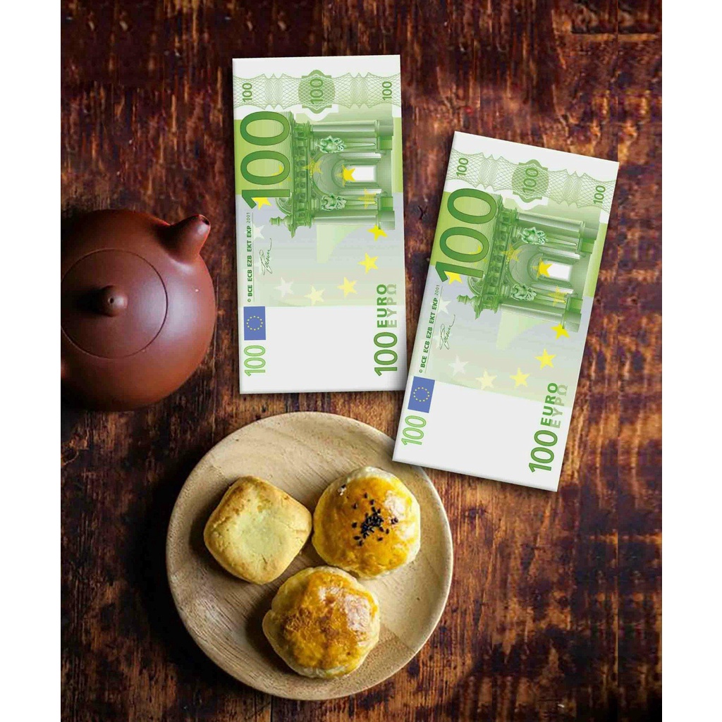 10 Bao Lì Xì Euro 100e, 500e Lì Xì Tết May Mắn Giá Sỉ