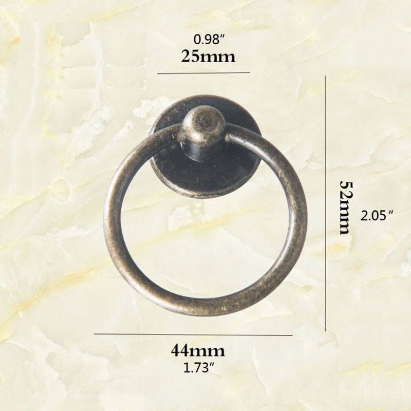 Tay Cầm Hộp Trang Sức Nhỏ Dạng Nhẫn Thả Cổ Điển