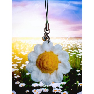 [ORDER 15 ngày] Móc khóa hoa cúc móc len mini - Crochet daisy