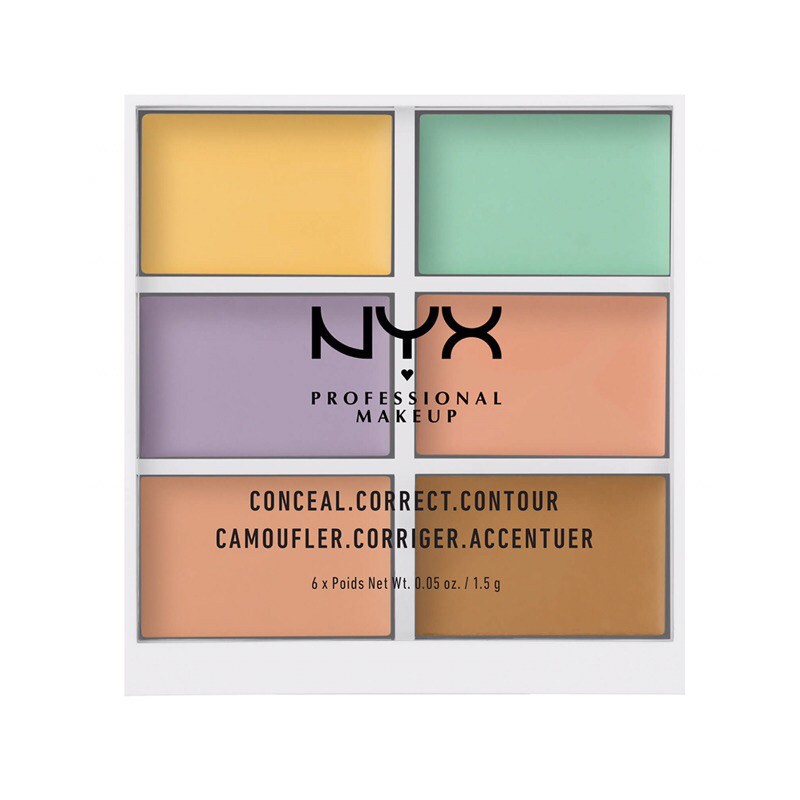 Bảng che khuyết điểm NYX color Correcting Concealer 6 ô
