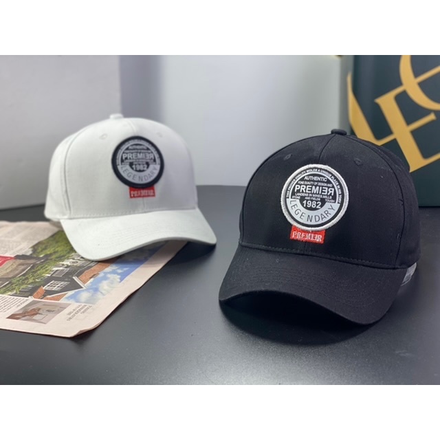 nón kết lưỡi trai kaki cty - mũ kết da thêu logo tròn đậm chất thể thao thời trang