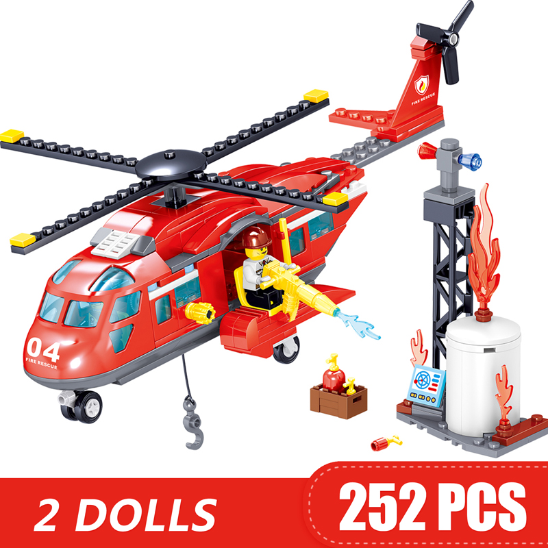 Bộ Đồ Chơi Lắp Ráp LEGO Máy Bay Trực Thăng Cứu Hỏa Dành Cho Trẻ Em