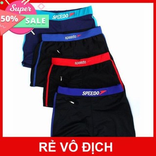 Quần bơi nam speedo đen phối xanh có túi nhỏ đựng chìa khóa - ant1990 - nka0001