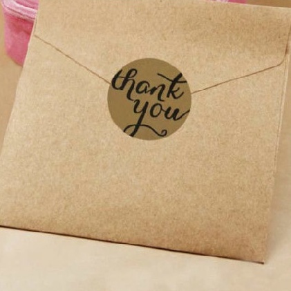 In Tem Decal Dán Hộp Carton, Tem Thank You Dán Niêm Phong Hộp theo yêu cầu