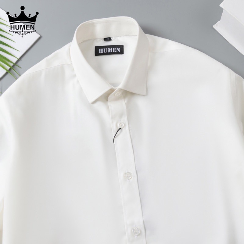 Sơ Mi Trắng Nam-Slimfit-Vải Chống Nhăn-Chống Xù-Ảnh Shop Chụp 100% | BigBuy360 - bigbuy360.vn