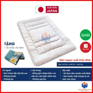 Nệm topper xuất Nhật, topper nệm 1m8 - Nệm topper trải sàn cao cấp - Topper nệm giá rẻ tiện dụng