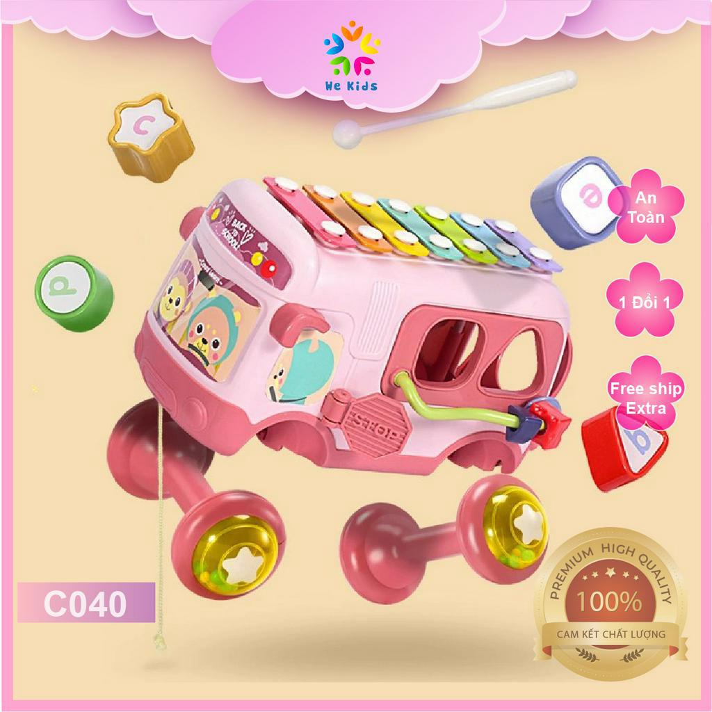 Xe Bus Đa Năng Đồ Chơi Giáo Dục Thông Minh Sớm Tăng Sức Sáng Tạo Phát Triển Tư Duy Trí Tuệ - C040TA