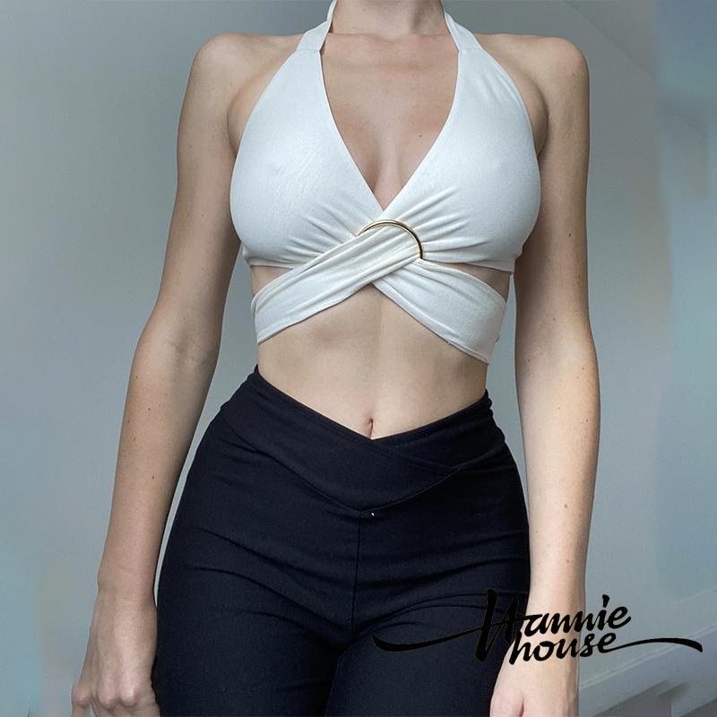 Áo croptop không tay hở lưng thời trang cho nữ
 | BigBuy360 - bigbuy360.vn