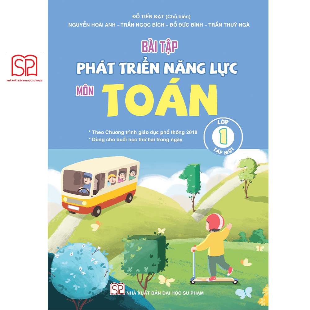 Sách - Combo 4 cuốn Bài tập phát triển năng lực Lớp 1 môn Toán, Tiếng Việt (tập 1,2) - NXB Đại học Sư Phạm