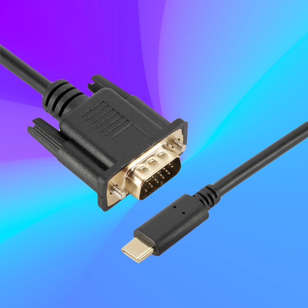 Dây cáp chuyển đổi cổng USB 3.1 Type-C sang VGA 1080P cho màn hình máy tính