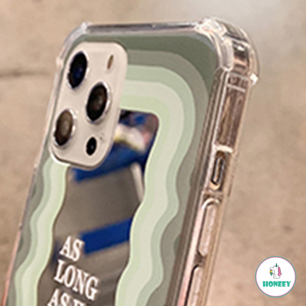 Ốp điện thoại TPU mềm chống rơi mặt gương sóng màu gradient Hàn Quốc cho iPhone 12 11 Pro Max X Xs XR 8 7 Plus | BigBuy360 - bigbuy360.vn