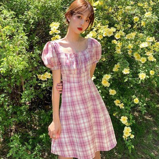 Đầm Ca Rô Ca Rô Thời Trang Đáng Yêu Cho Nữ
