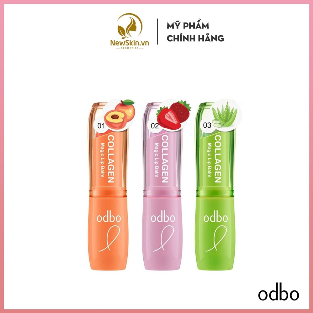 Son Dưỡng Môi ODBO OD521 Collagen Magic Lip Balm