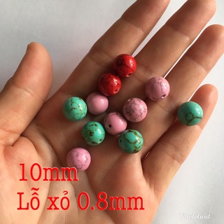 🌺 Hạt đá vân đẹp 8-10mm loại xịn làm vòng tay
