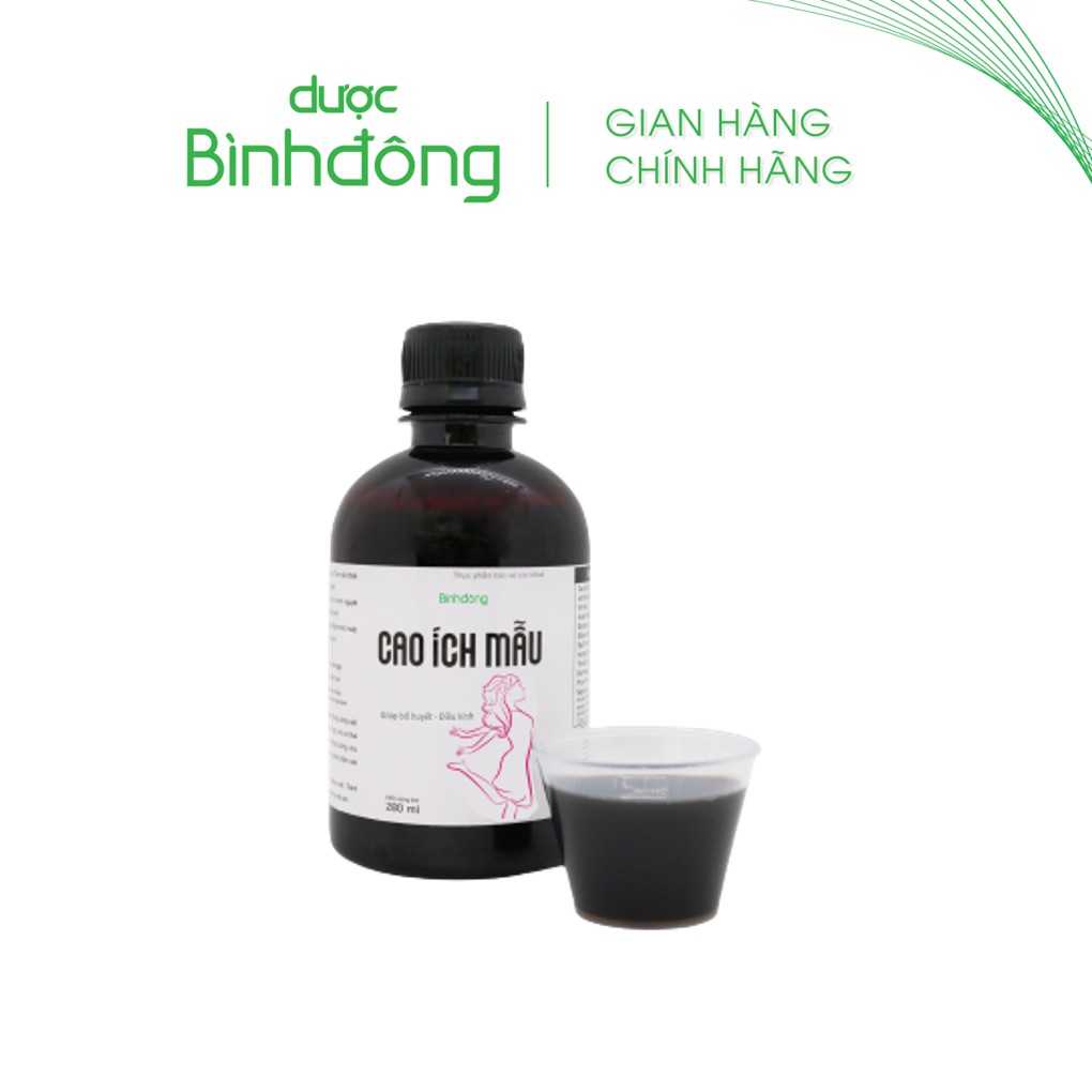 Bình Đông Cao Ích Mẫu - Giúp giảm đau bụng kinh, Điều hòa kinh nguyệt - chai 280ml