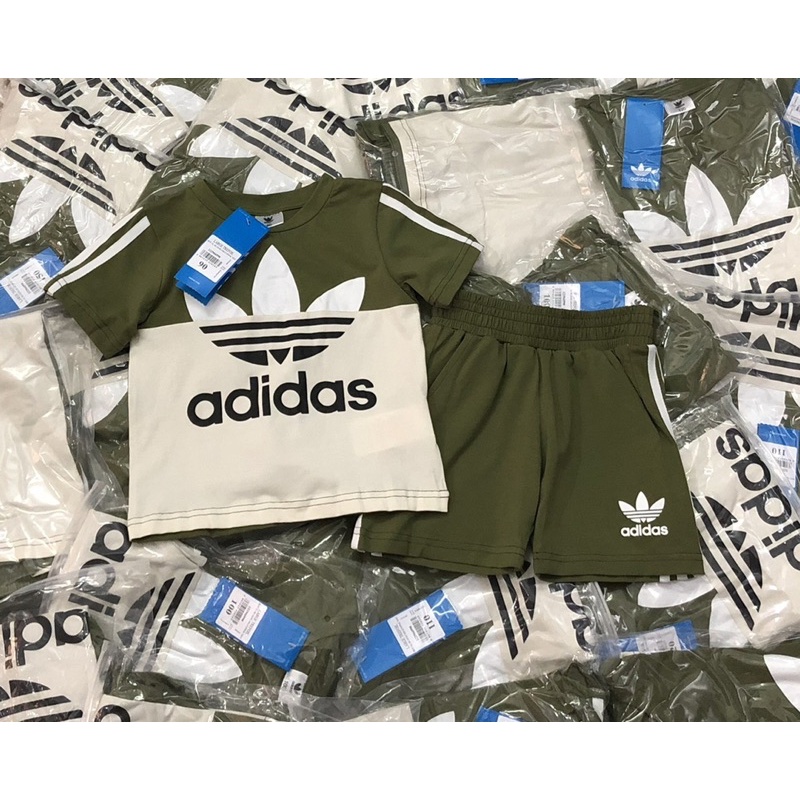 Sét bộ Adidas phối rêu cho bé trai