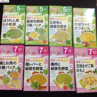 Bột ăn dặm wakodo cho bé từ 5m- 7m nội địa Nhật (date 5/2019)