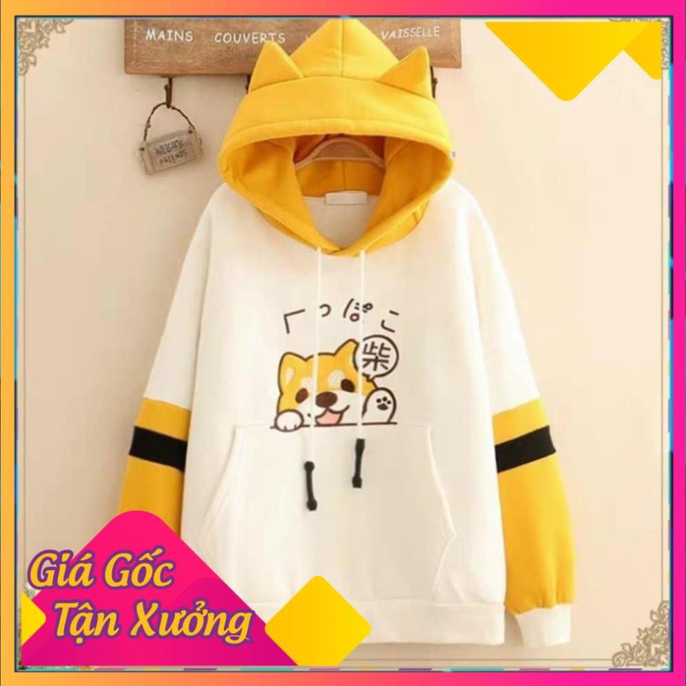 - Áo khoác nỉ hoodie mèo kute unisex cho nam và nữ, có nón, chất liệu nỉ trần bông dày đẹp- KN1 .