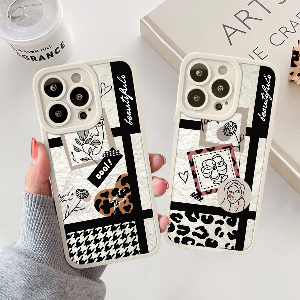 Ốp lưng iphone cạnh vuông lỗ camera beautiful 6s/6splus/7/7plus/8/8plus/x/xr/xs/11/12/13/pro/max/plus/promax-Awifi A4-5