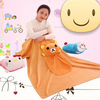 Bộ chăn gối hình thú dành cho dân văn phòng,học sinh,sinh viên