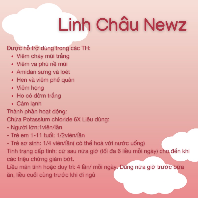 Viên cho bé Kali Mur 125 viên