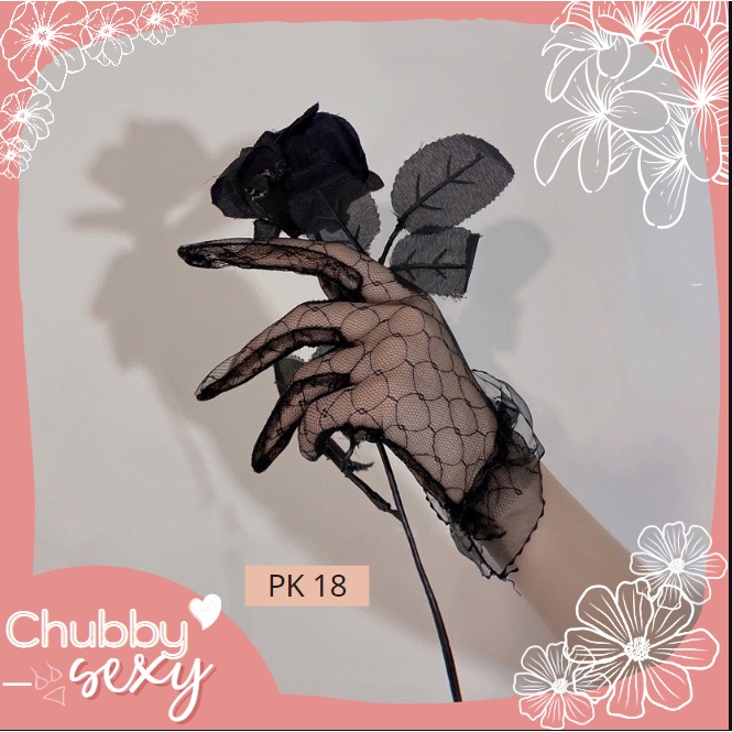 Găng Tay Ren , Bờm mèo , Bờm Kèm Mặt Nạ , Vòng cổ , Mặt Nạ Ren Đồ Hóa Trang Thăng Hoa Cảm Xúc - PK - CHUBBY.SEXY