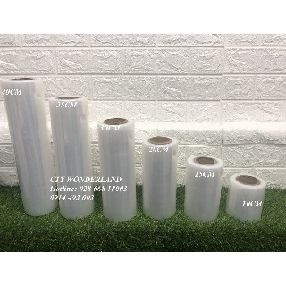 Màng PE 25cm màng chít, màng bọc nhiều quy cách 25cm 1kg lõi 100gr