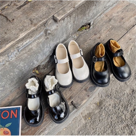 Giày Lolita Nữ Đế Bằng 3cm Giày OXFORD Cao Cấp Phong Cách Vintage   MJ02-Molita