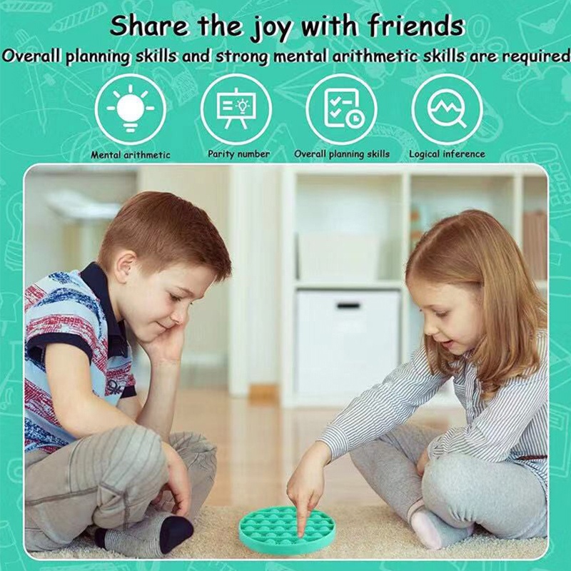 Pop it fidget toy giá rẻ Đồ Chơi Bóp Bóng Cầm Tay Giúp Giảm Căng Thẳng Hiệu Quả