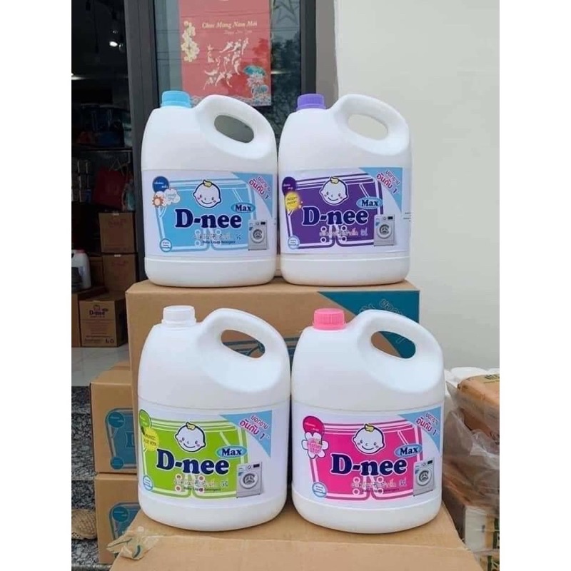 Nước giặt Dnee Max cao cấp Thái Lan, Bột giặt can 3800ml - Đánh bay mọi vết bẩn ,