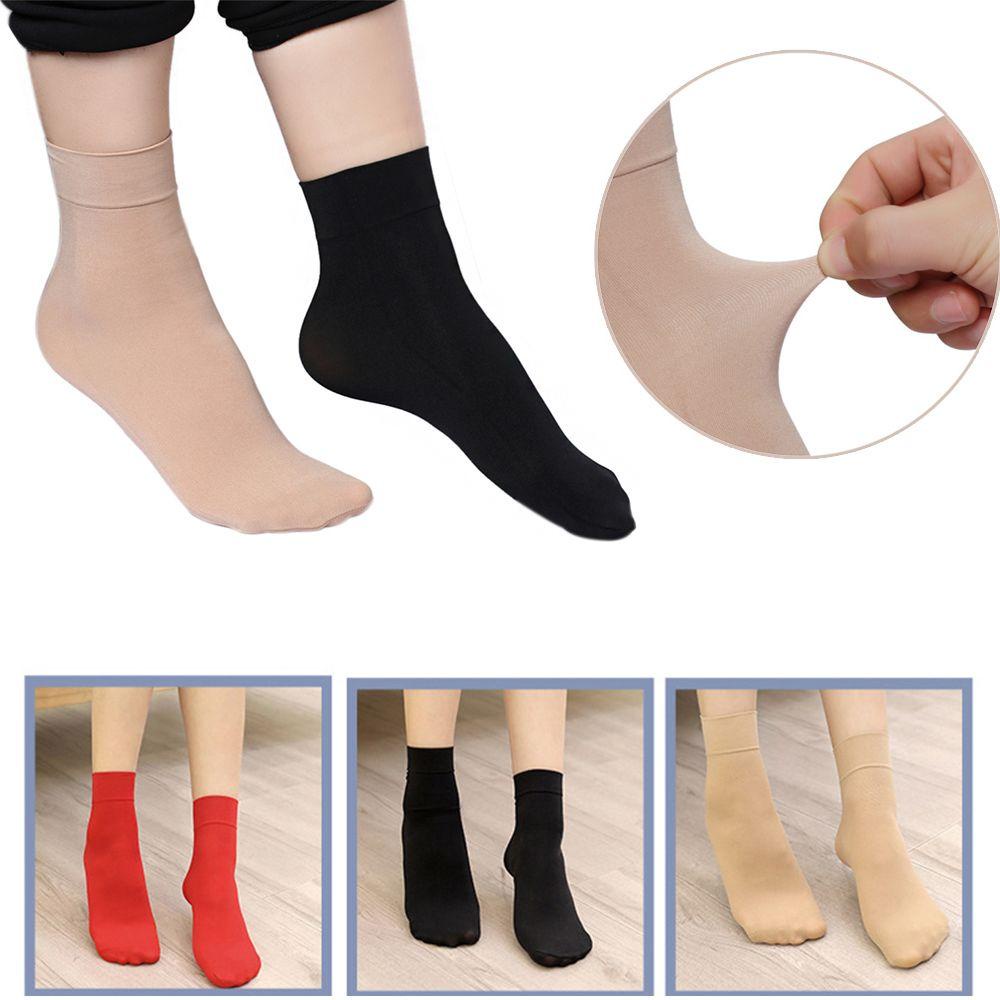 Set 1 / 5 / 10 Đôi Tất Cổ Thấp Chống Trượt Thời Trang Thu Đông