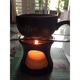 Bộ bếp đun cafe + Kèm Tách